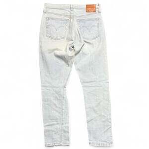 Levi's 501 S Light Wash Distressed Button Fly Jeans